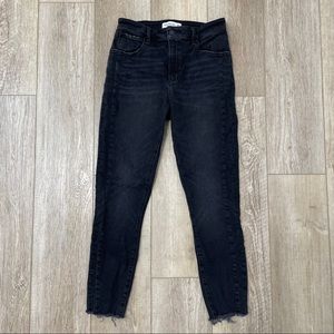 A&F High Rise Super Skinny Ankle Jeans